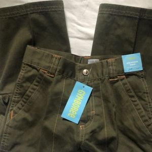 Pants boys new size 4 Gymboree cotton adjustable waist inseam 16" height 39-42"-